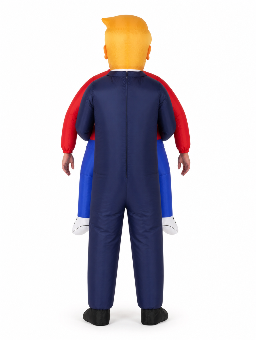 Inflatable carry-me costume, back view