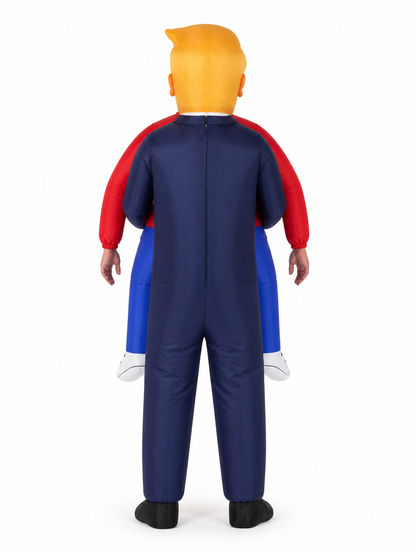 Inflatable carry-me costume, back view